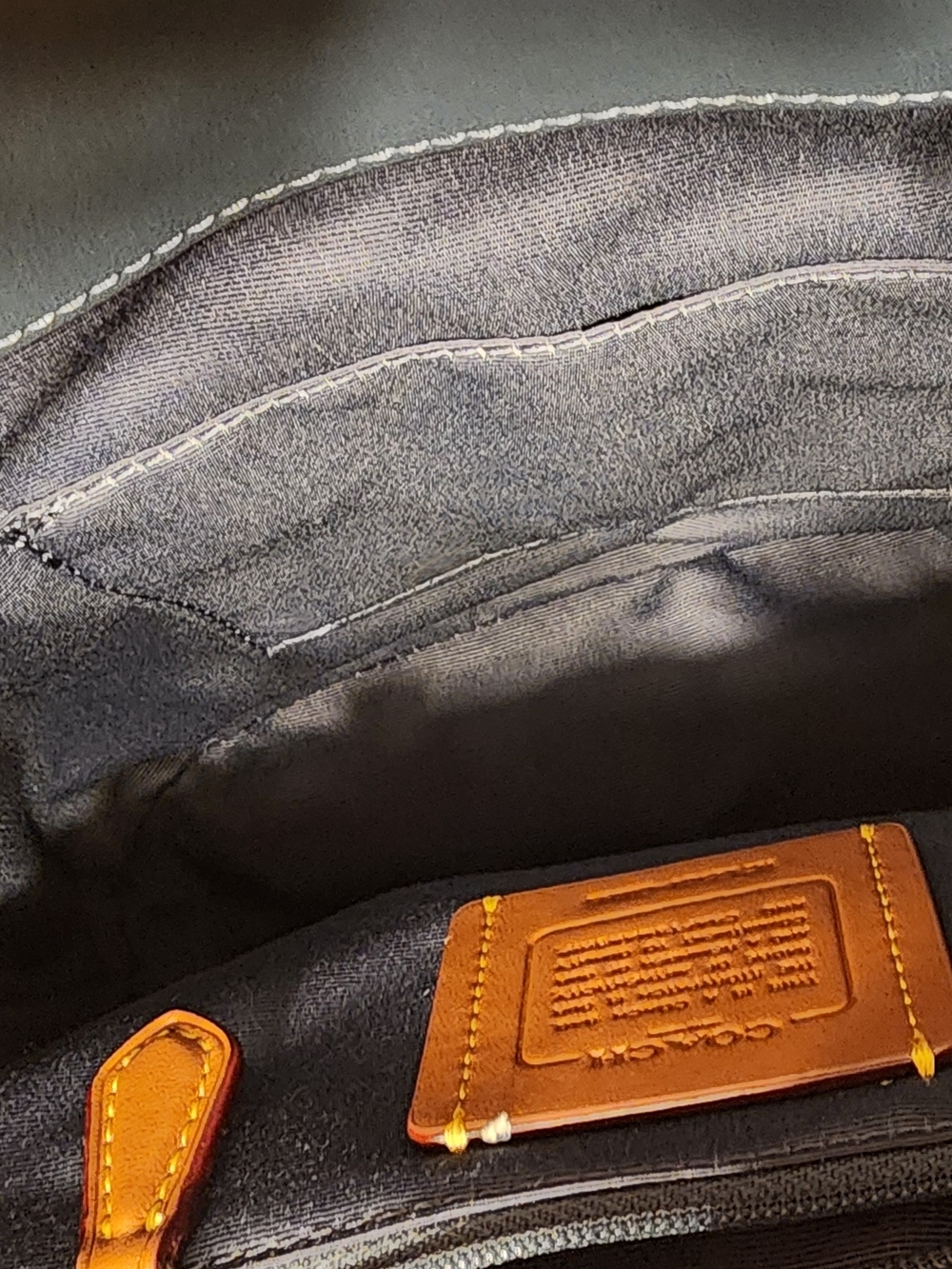 Coach Hadley Backpack in Signature Denim NWT - Picture 6 of 11